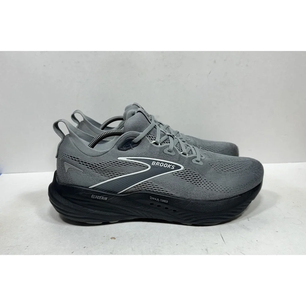 Brooks Glycerin 22 Men's Size 11.5 Grey Black Running Shoes Sneakers 1104451D078